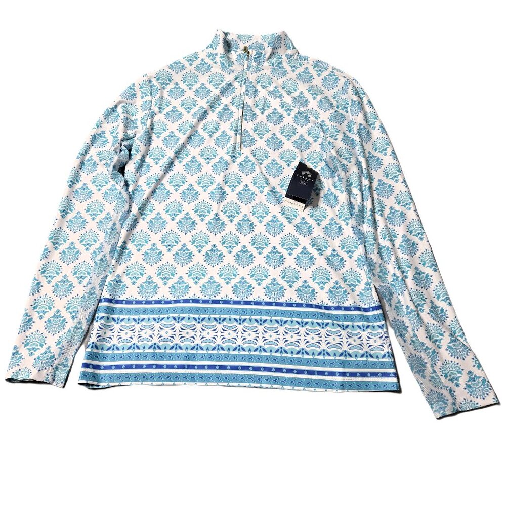 Cabana Life Sz Medium Womens Performance 1/4 Zip Top